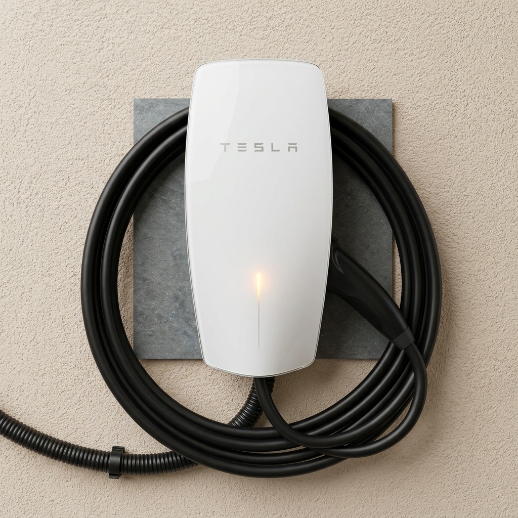 Montáž a revízia nabíjacej stanice Tesla Wall Connector – MaVa elektro